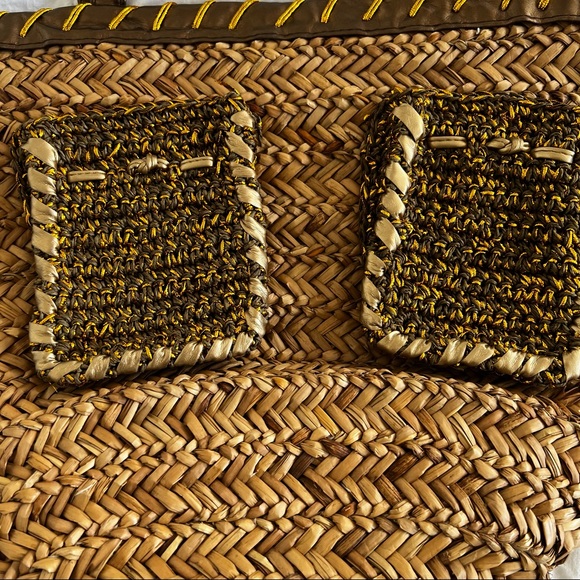 Brown straw tote - Picture 6 of 6